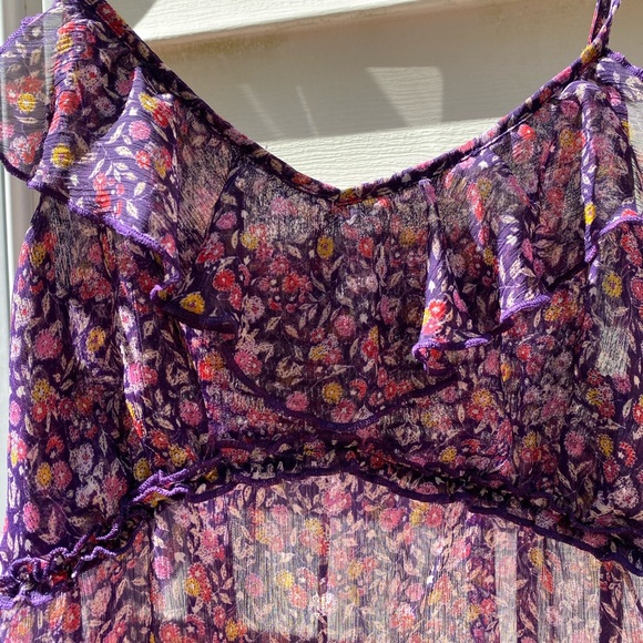 Express floral tank top size small - Picture 2 of 8